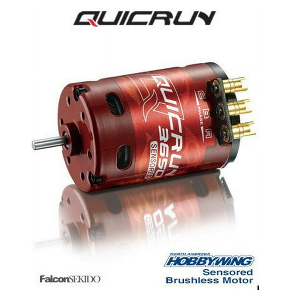 Hobbywing Hwi30404309 Quicrun 3650 G2, 10.5T Sensored Brushless Motor