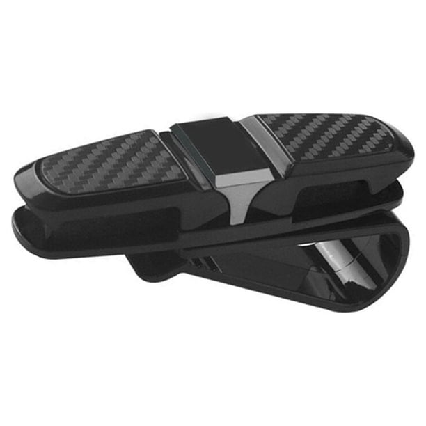 sweethay Soporte para anteojos para parasol de coche, organizador de Clip de gafas de sol de doble extremo, accesorios de suspensión de Automoción decorativa y accesorios Gris