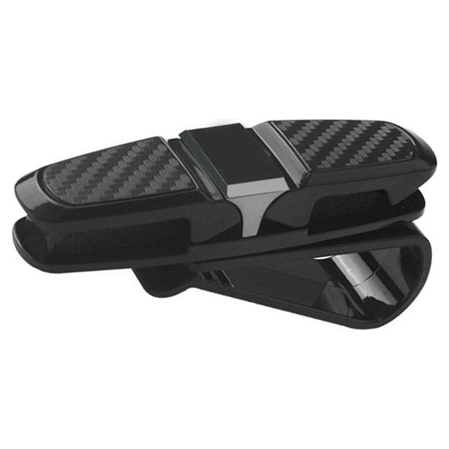 Sidaley Soporte para anteojos para parasol de coche, gafas de sol extraíbles de doble extremo, organizador de montaje con Clip para llaves, Automoción decorativa y accesorios Gris