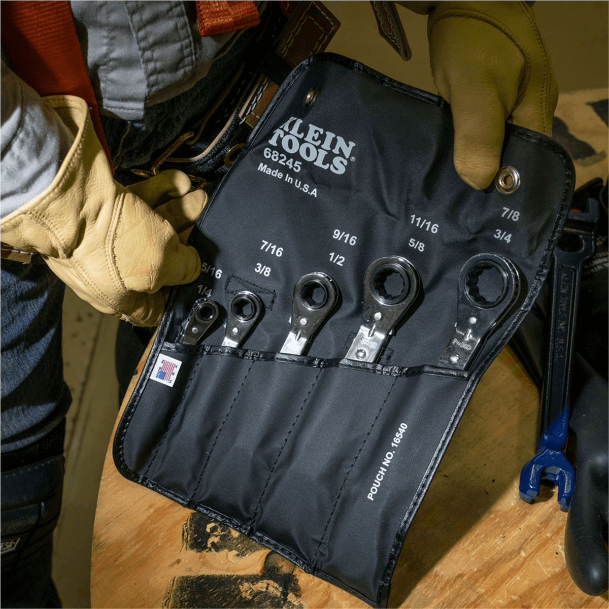 Klein Tools Reversible Ratcheting Box Wrench Set, 5-Piece
