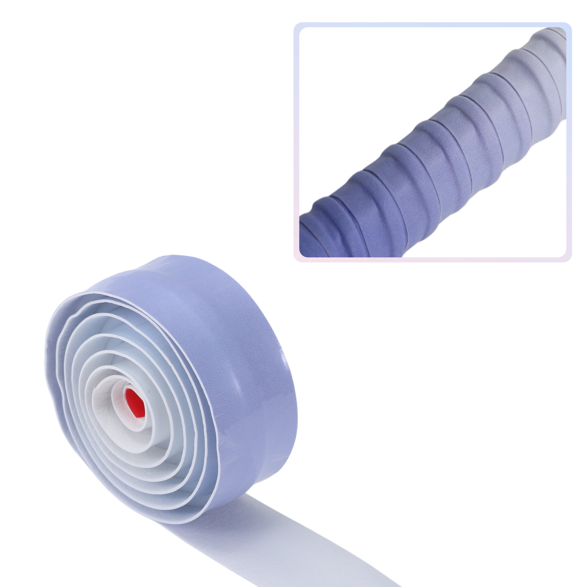 Unique Bargains 2 Pcs Tennis Racket Grip Tape Dry Overgrip Tape Gradient Purple