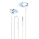 thumbnail image 1 of Matsuzay Micrófono HD Auricular en la oreja Auriculares con cableado de sonido estéreo 3D Auricular de control de respuesta libre Cables de audio/vídeo azul 1.2 m (longitud del cable), 1 of 7
