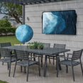 thumbnail image 6 of Outdoor TV Cover 52x30x4.5in, Summer Ocean Waves Watercolor Weatherproof TV Screen Protector with Zipper, Gradient Blue Wavy Outside Television Cover Fits Up to 52-55", 6 of 9