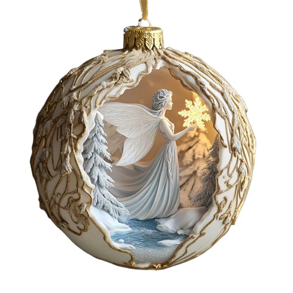 E Christmas Angel Ornament Brings Hope And Light 2D Decorative Hanging Pendant Version E For Tree And Holiday Decor