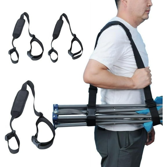 landege 3pcs Carry Strap Adjustable Length Cushioned Shoulder Strap Beach Chair Carrier Straps Yoga Carrying Strap Camping Accessories