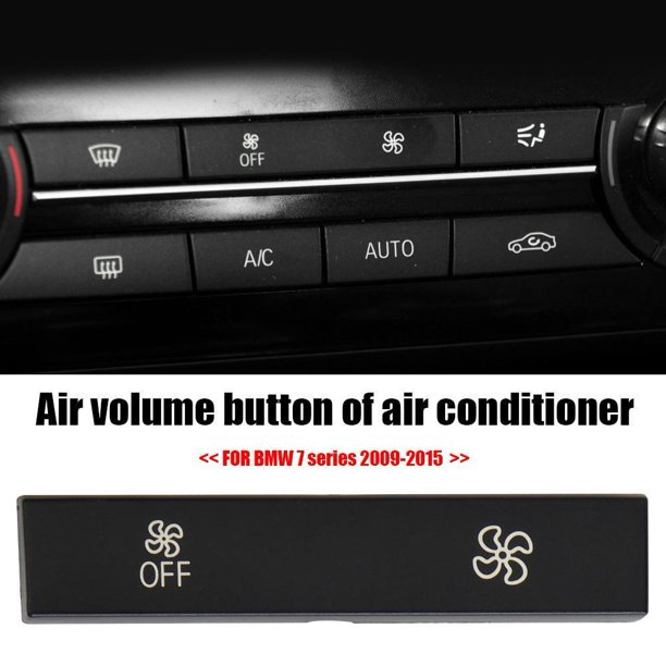 Botones Del Ventilador Tapa de botón de ventilador de coche para BMW 5 7 Series F10 F02 (configuración estándar)