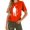 Orange, variant on Aloohaidyvio Tops,Fashion Women Casual Printing Pullover Short Sleeve T-Shirt Tops Blouse