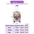 thumbnail image 5 of Watercolor Drip Golden Retriever Pop Art Colorful Portrait Artwork Travel Luggage Cover Goldens Dog Lover Gifts Idea Suitcase Dust Protective Decor - 01009, 5 of 5