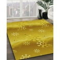 thumbnail image 2 of Ahgly Company Indoor Square Patterned Deep Yellow Area Rugs, 8' Square, 2 of 6