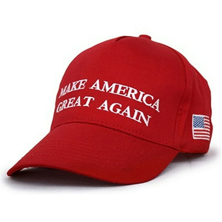 Cap Sleeve V-neck Cap - Heepo Red Make America Great Again Letters Print Hat Donald Trump Republican Hat Cap