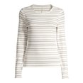 thumbnail image 3 of Free Assembly Women's Ribbed Crewneck Top with Long Sleeves, 3 of 7