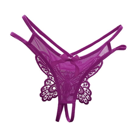 

PEASKJP Thongs Shapewear for Women Tummy Control Seamless Underwears Panties Hipster Bikini Thong Briefs Panty Underwear for Women Purple One Size