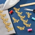 thumbnail image 5 of 4.37Yards Gold Embroidery Polyester Ribbons 2.3 Inch Wide Adhesive Goldenrod Lace Trim Iron on Metallic Flower Lace, 5 of 9