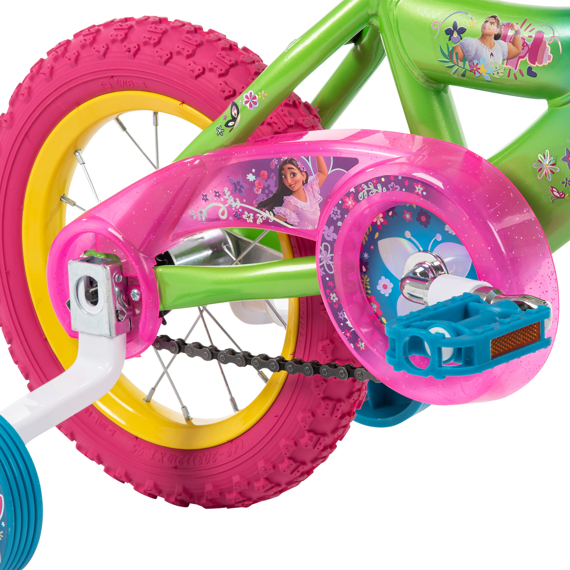 Disney Encanto 12-inch Bike for Girls, Ages 3+ Years, Pink/Green/Blue ...