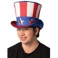 thumbnail image 2 of Rasta Imposta Ultimate Deluxe Uncle Sam Hat, Red, Adult One Size, R772-OS, White and Blue,, 2 of 5