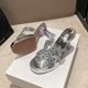 thumbnail image 2 of Sandalias de vestir Rhinestone Summer Slides para mujer, 2 of 6
