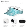 thumbnail image 4 of ZICANCN Sun Visors Hat for Women and Men, Blue Repeating Wave Beach Hats, Sports Hat for Golf Tennis Running, 4 of 7