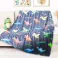 thumbnail image 1 of Manta de dinosaurio que brilla en la oscuridad para niños - OHOIT, 1 of 6
