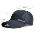 thumbnail image 6 of Men Baseball Hat Hollow Out Lightweight Mesh Sun Summer Hat for Running, 6 of 8