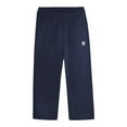 thumbnail image 6 of Ecqkame Boys Jogger Sweatpants Solid Color Elastic Waist Drawstring Athletic Workout Pants Active Casual Soft Sports Pant with Pocket Navy 150, 6 of 9