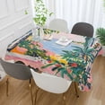 thumbnail image 2 of Yayeee Tablecloths 54" x 72" Rectangle Wrinkle Resistant Party Table Cover, Floral Seaside, 2 of 8
