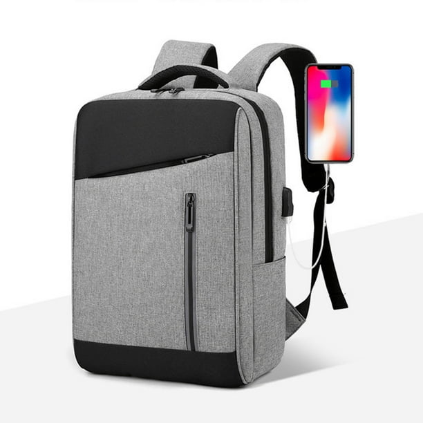 Dvkptbk Backpack Office Supplies Men Backpack 15.6 In USB Charging Waterproof Laptop Computer Bag Casual Business Lightning Deals of Today Summer