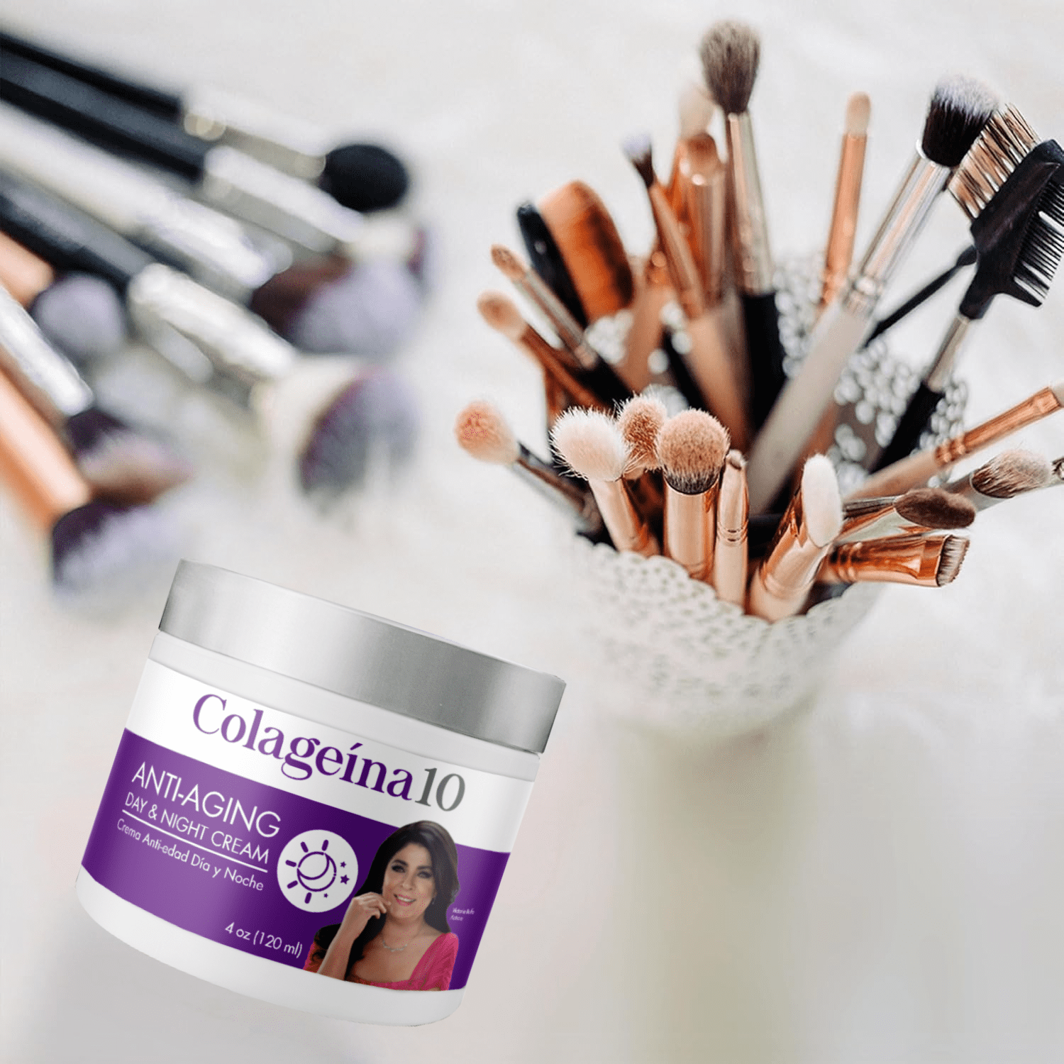 (2 pack) Colageina 10 Anti-Aging Day & Night Cream, Moisturizer for Normal Skin Type, 4 oz