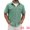 Green, variant on DARING DIVA Men's Linen Chest Pockets Short Sleeves Button Down Shirt M Gray