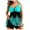 Blue, variant on Womens Plus Size Swim Dress Swimsuit Two Piece Tummy Control Bathing Suit Flowy Body Shaping Swimwear with Shorts