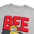 thumbnail image 3 of Transformers Valentine's Day Bumblebee Bee Mine Unisex Adult Heathered Premium T Shirt (2X-Large) Athletic Heather, 3 of 5