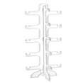 thumbnail image 1 of Clear 5 Pairs Glass Stand Sunglass Holder Glasses frame shelf Glass stand Rack frame shelf Display Organizer Sunglasses Frame Shelf Showcase, 1 of 7