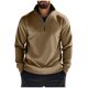 thumbnail image 2 of pstuiky camisa de manga larga para hombre, Sudadera con capucha de manga larga para hombre, estilo casual, con bolsillos, color liso camisetas de hombre l, 2 of 9