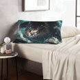 thumbnail image 6 of Honeii Wave Ocean Animal Shark Decorative Throw Pillow Case - Elevate Your Couch, Sofa, or Bed with Stylish Home Decor, Perfect Gift Idea-20"x30", 6 of 6