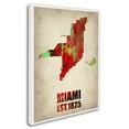thumbnail image 2 of Trademark Fine Art "Miami Watercolor Map" Canvas Art by Naxart, 2 of 3