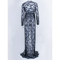 thumbnail image 4 of Coduop Pregnant Women Lace Dress Front Split Maternity Dress Gown Photography Prop, 4 of 5