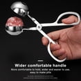 thumbnail image 4 of Advancent Máquina para hacer albóndigas, portátil, cómoda, Clip para albóndigas, pinzas antiadherentes multifuncionales para alimentos, Cocina y Comedor Plata Pequeño, 4 of 6