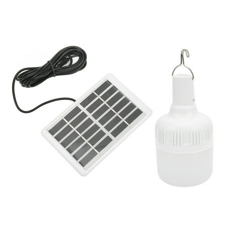

Tebru Solar Bulb Portable Rechargeable LED Solar Energy Bulb 2000mAh 6V for Camping Tent Household Solar Energy Bulb Canopy Light Bulb
