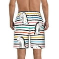 thumbnail image 3 of Kdxio Cartoon Dinosaurs Pattern Mens Casual Shorts - Drawstring Summer Beach Sports Shorts for Men, 3 of 9
