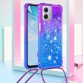 thumbnail image 2 of Funda para Motorola Moto G 5G 2023 Brillantina Líquida Divertida Reluciente y con Cristales en Movimiento Cuerpo Cruzado con Cordón Ajustable, 2 of 5