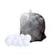 thumbnail image 5 of 60 piezas bolas de nieve falsas blancas bolas de lucha de bolas de nieve juguetes de nieve falsos de 2 pulgadas bolas de nieve artificiales para lanza, 5 of 9