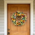 thumbnail image 4 of EGYMEN Spring Wreath, Artificial Sunflower Wreath for Front Door, Decorative Floral Wreath for Home, Cheerful Seasonal Wreath for Indoor and Outdoor Decor, 4 of 7