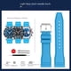 thumbnail image 3 of Correa de reloj de caucho fluorado de liberación rápida de 20 mm, 22 mm y 21 mm para relojes de buceo de cada marca, correa para Breitling, IWC y Seiko, 3 of 5