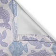 thumbnail image 6 of Ambesonne Whale Grommet Curtain, Sea Life Paisley Illustration, 50" x 63", Pale Pink Purple Blue, 6 of 6