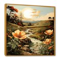thumbnail image 2 of Designart "Botanical Majesty In Mountain Scenery I" Abstract Landscape Floater Framed Canvas Art Print, 2 of 5
