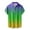 Multicolour, variant on Fanxing Mardi Gras Costume Shenanigans Mask Long Sleeve T-Shirt Mens Hawaiian Mardi Gras Print Short Sleeve Shirt St Patricks Day Button Down Shirt for Big and Tall Carnival Shirts Multicolor XXXXL