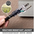 thumbnail image 4 of THONAPA 12 Gauge Extension Cord 25 Ft, SJTOW Oil Resistant & Flame Retardant Heavy Duty Extension Cord Black 3 Prong 25ft, 12/3 Black Outdoor Electric Cable Great for Major Appliance, Farm & Ranch, 4 of 5
