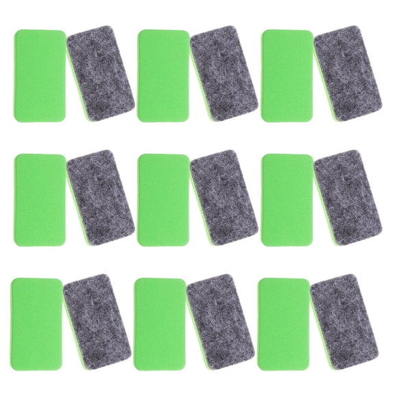TEHAUX Whiteboard Erasers Green Felt for Office Efficient Cleaning 100Pcs