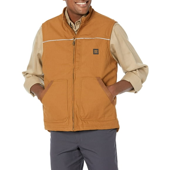 Walls mens Super Duck Lined Vest Work Utility Outerwear, Pecan, X-Large US