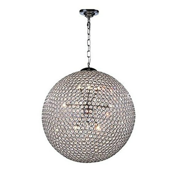 Elegant Lighting Cabaret 24" 12 Light Royal Crystal Pendant Lamp