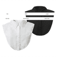 thumbnail image 4 of Helii Women's Striped Detachable Half High Collar Fashion Fake Collar for Sweater Dress Top, 4 of 6